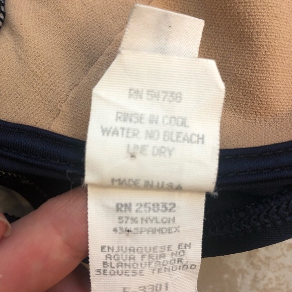 La Blanca soutache bikini top soft cup ,underwire, applique detail, B/C cup - Picture 7 of 9